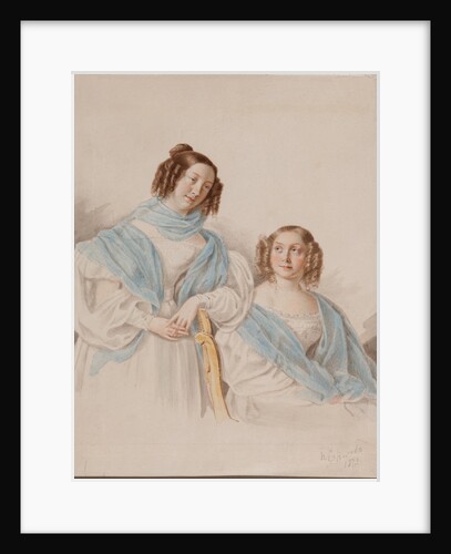 Portrait of Sisters Countesses Antonina Dmitrievna und Lidia Dmitrievna Blud by Pyotr Petrovich Sokolov