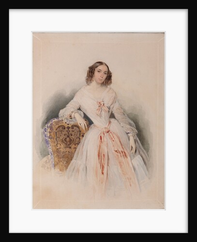 Portrait of Praskovia Nikolaevna Ryumina, 1847 by Pyotr Fyodorovich Sokolov