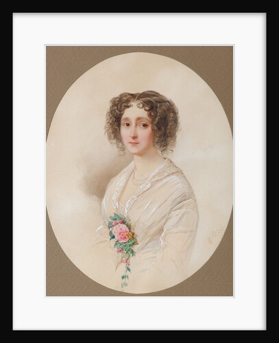 Portrait of Alexandra Mikhaylovna Chelishcheva, 1851 by Vladimir Ivanovich Hau