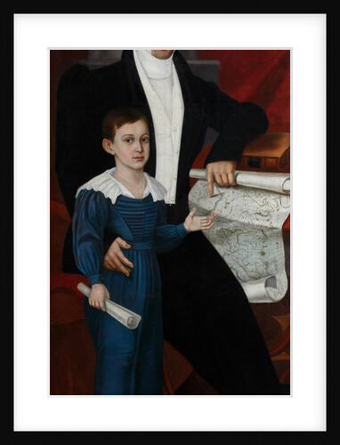 Portrait of Konstantin Rogal-Levitsky with Son Philipp, c. 1830 by Anonymous