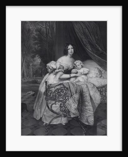 Portrait of Maria Irineevna Buteneva, née Chreptowicz with Daughter Maria, 1 by Léon Noël