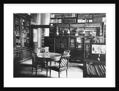 Ostafyevo Estate. The study and the library of Prince Andrei Vyazemsky, End of 19th century by Anonymous