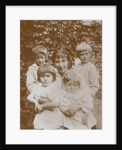 Zinaida Serebriakova with her children, 1920s by Anonymous