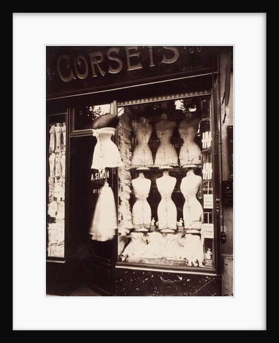 Corsets. Boulevard de Strasbourg, 1912 by Eugène Atget