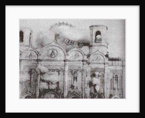 The Demolition of the Cathedral of Christ the Saviour in Moscow, 1931 by Ilya Arnoldovich Ilf