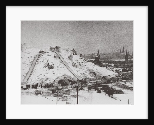 The Demolition of the Cathedral of Christ the Saviour in Moscow, 1931 by Ilya Arnoldovich Ilf