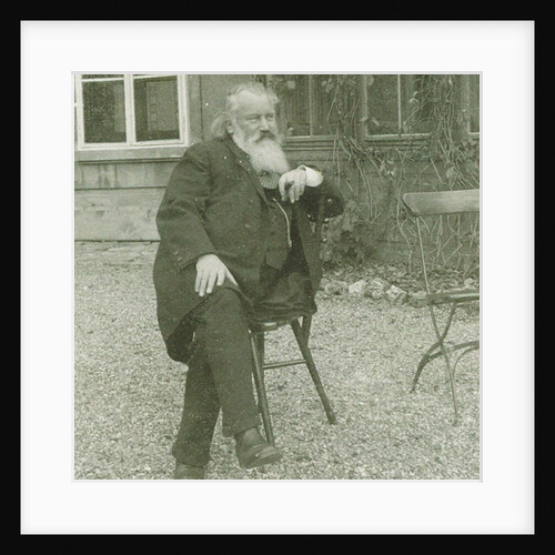 Portrait of the composer Johannes Brahms, 1894 by Maria Fellinger