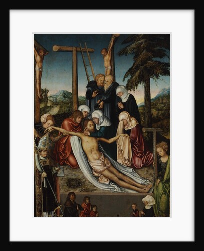 The Lamentation over Christ with Saints Wolfgang and Helena, c. 1525 by Lucas Cranach the Elder