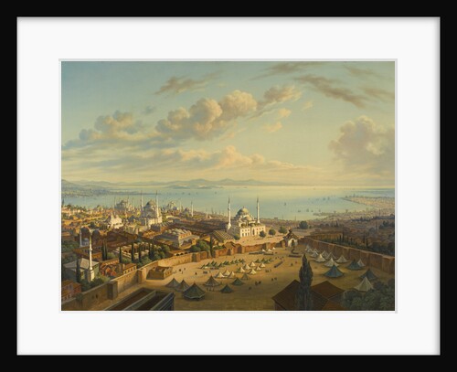 Constantinople from the Fire Tower of Beyazit by Hubert Sattler
