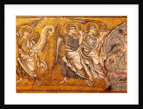 The sea gave up its dead (The Last Judgement, Detail), 12th century by Anonymous