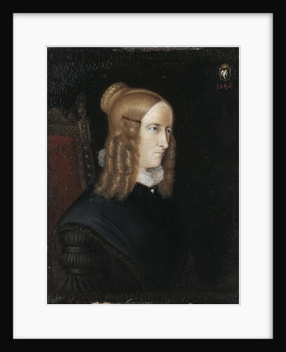 Portrait of Annette von Droste-Hülshoff, 1840 by Johann Joseph Sprick