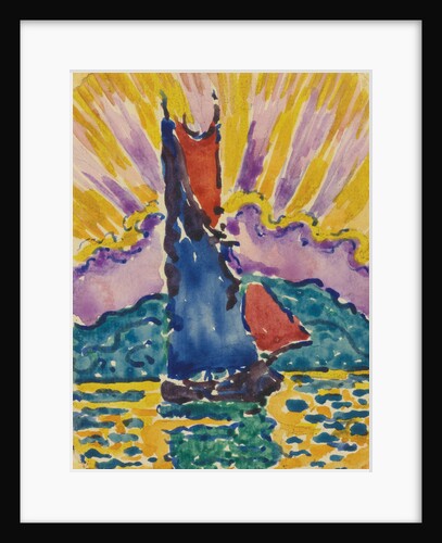 Sunset (LÉventail), c. 1905 by Paul Signac