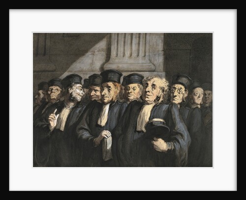 The Lawyers for the Prosecution, Early 1860s by Honoré Daumier