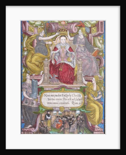 Portrait of Elizabeth I of England with crown, 1572 by Anonymous