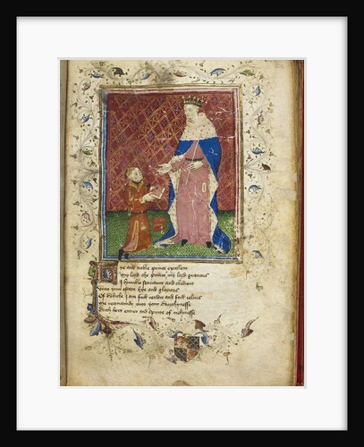 The author presenting his book to Henry V (from Thomas Hoccleves Regiment of Princes), 15th century by Anonymous