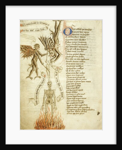 A soul pulled from his corpse by a demon. by Anonymous