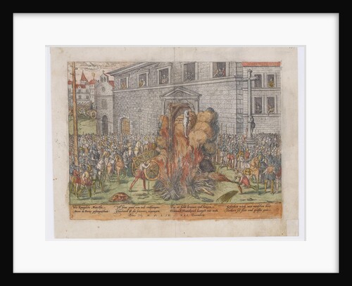 The Execution of Anne du Bourg on December 23, 1559, 1568 by Jean Jacques Perrissin