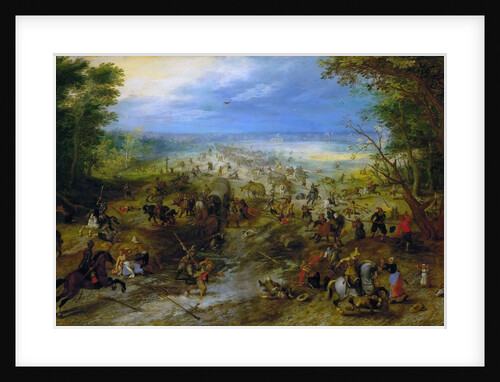 Attack On A Wagon Train, c. 1612 by Sebastiaen Vrancx