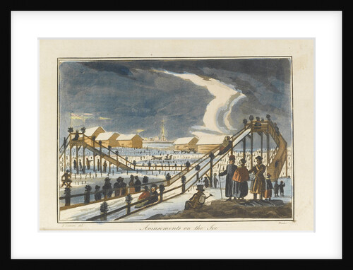 Amusement on the Ice, 1813 by Pavel Petrovich Svinyin