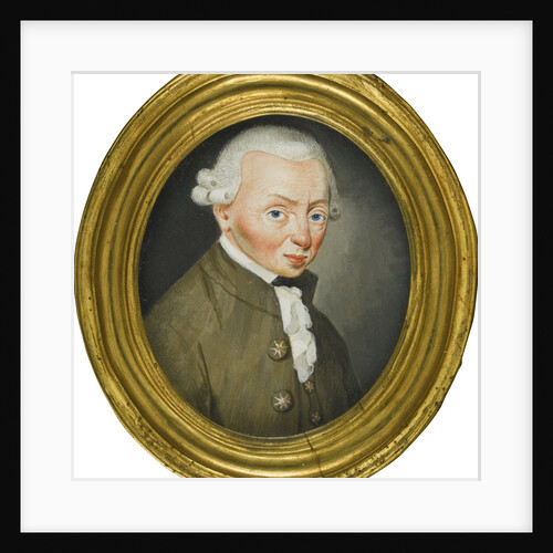 Portrait of Immanuel Kant, 1765 by Friedrich Wilhelm Springer
