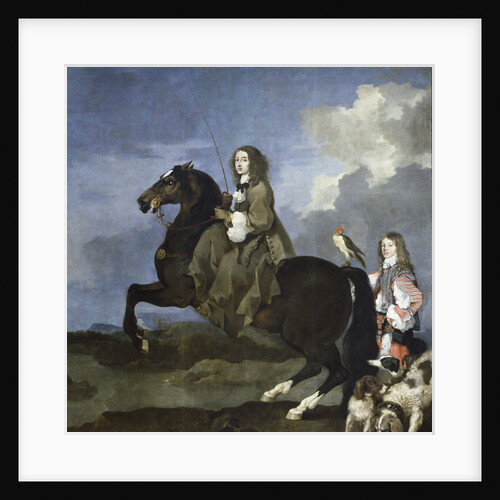 Portrait of Queen Christina of Sweden on Horseback, 1653-1654 by Sébastien Bourdon