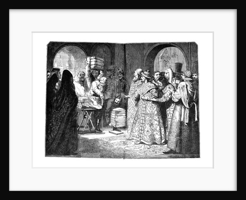 Tsar Fyodor III burn the Books of Russian Nobility 1682, 1880s by Nikolai Dmitrievich Dmitriev-Orenburgsky