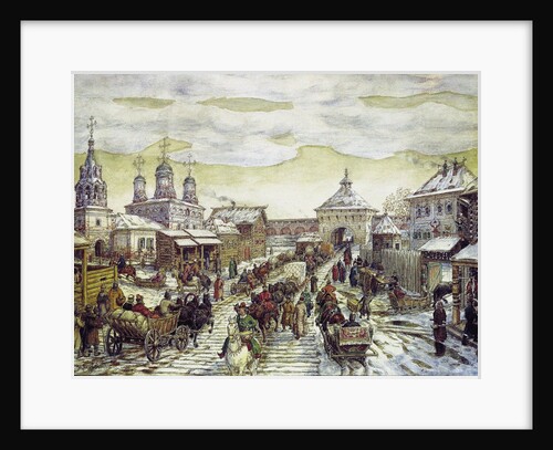 At the Myasnitskaya Gates of the Bely Gorod of the Moscow in the XVII Century, 1926 by Appolinari Mikhaylovich Vasnetsov