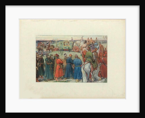 Tsars Alexei Mikhailovich Ride to the Hunt, 1896 by Viktor Mikhaylovich Vasnetsov