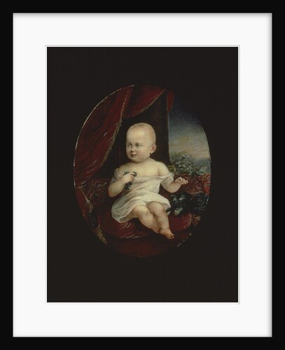Portrait of Tsarevich Nicholas Aleksandrovich as a One-Year-old Child, 1869 by Alois Gustav Rockstuhl