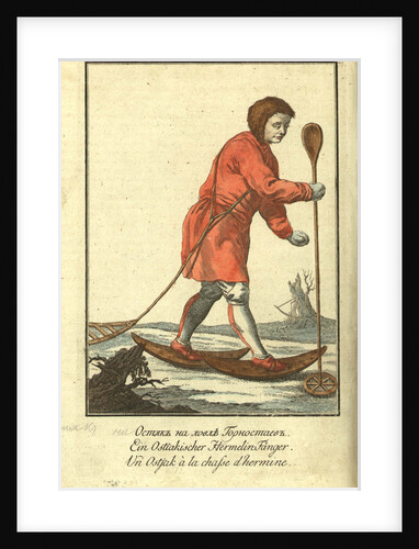 Ostyak  on a stoat hunt, 1799 by Johann Gottlieb Georgi