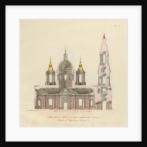 The Saint Isaacs Cathedral, 1820 by Auguste de Montferrand