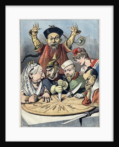 China - the cake of kings and... of emperors (Caricature), 1898 by Henri Meyer