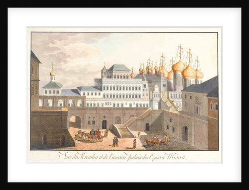 View of the Kremlin in Moscow. The Terem Palace, 1813 by Johann Gottlieb Lohrer
