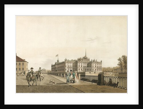 View of the Mikhailovsky Palace, 1804 by Gabriel Ludwig Lory the Elder