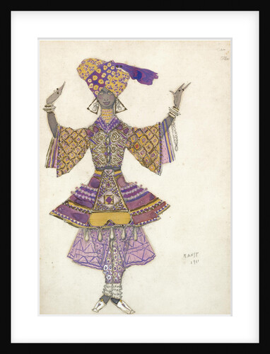 Costume design for the Ballet Blue God by R. Hahn, 1911 by Léon Bakst