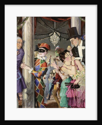 Masquerade, 1924 by Konstantin Andreyevich Somov