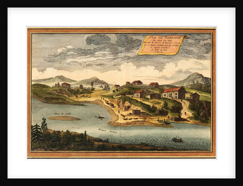 View of Beryozovo from the Sosva River, 1760 by Jacques Nicolas Bellin