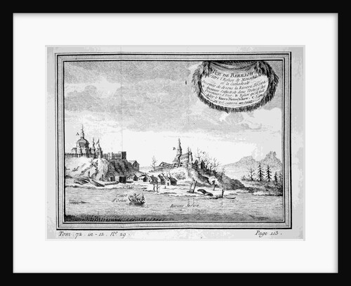 View of Beryozovo from the Sosva River, 1770s by Anonymous