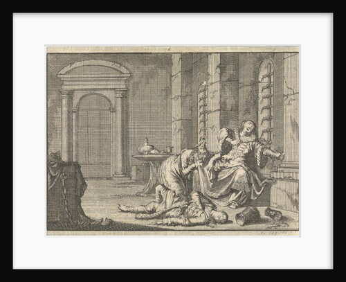 The Death of Tsar Fyodor II Borisovich Godunov, 1605, 1698 by Pieter van der Aa