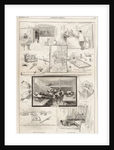 Opium-Smoking in New York (From Harpers Weekly, September 24, 1881), 1881 by Anonymous