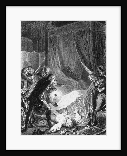 The assassination of Tsar Paul I on March 12, 1801, 1874 by Henri Félix Emmanuel Philippoteaux