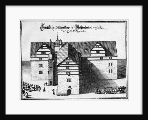 Herzog August Library in Wolfenbüttel, Between 1655 and 1660 by Matthäus Merian the Elder