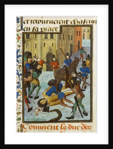 The Assassination of Louis I, Duke of Orléans, ca. 1470-1480 by Maître de la Chronique d'Angleterre