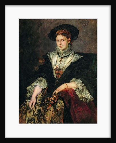 Portrait of Bertha von Piloty, 1872-1873 by Hans Makart