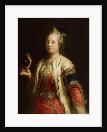 Portrait of Empress Maria Theresia of Austria with mask à la Turque, before 1750 by Martin van Meytens the Younger