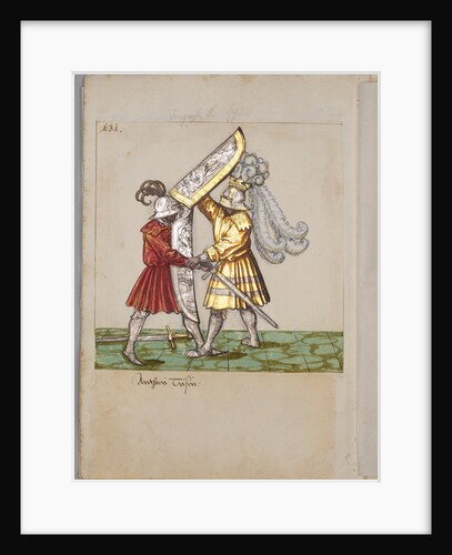 Illustration from The Tournament Book of Emperor Maximilian I, 1512-1515 by South German master
