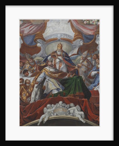 The Imperial Coronation of Charles the Great by Pope Leo III in 800, 1724 by Jacob Carl Stauder
