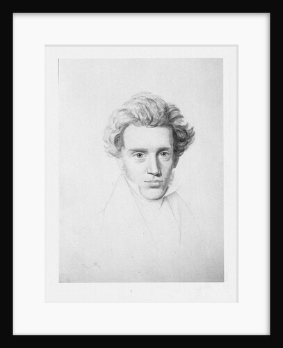 Søren Kierkegaard, c. 1840 by Niels Christian Kierkegaard