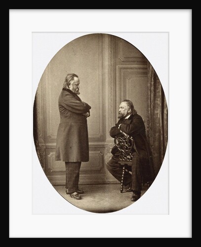 Herzen against Herzen. Double Portrait of Aleksandr Ivanovich Herzen, 1865 by Sergei Lvovich Levitsky