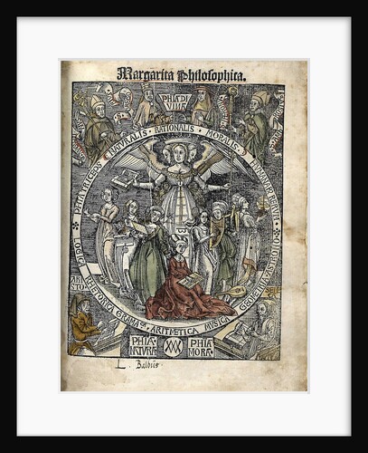 Margarita Philosophica. Title page, 1504 by Gregor Reisch